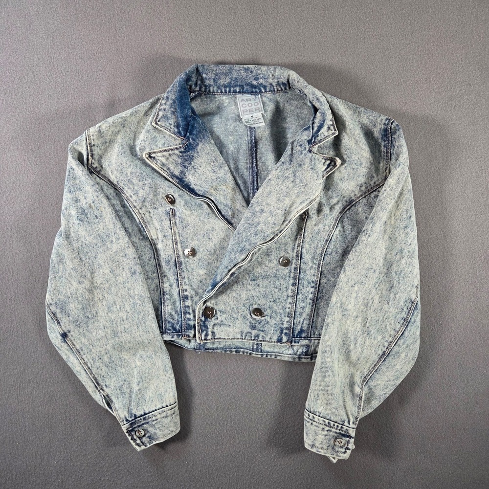 Vintage Ary Cooper Jacket Womens Medium Denim Cropped Western Bolero Cowgirl
